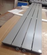 White aluminium radiator RAL 9006