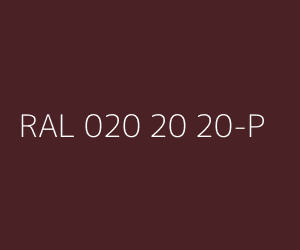 Renk RAL 020 20 20-P 