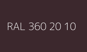 Renk RAL 360 20 10
