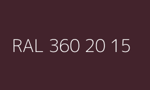 Renk RAL 360 20 15